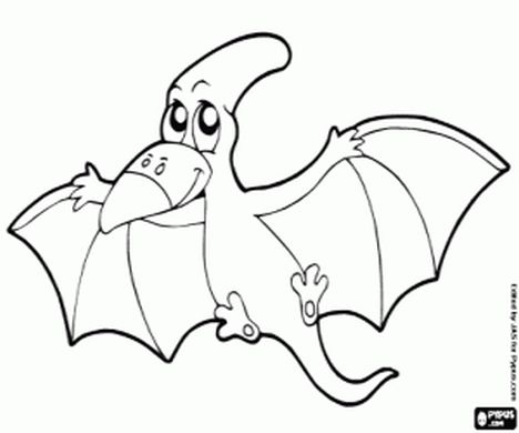 pterodactyl coloring page